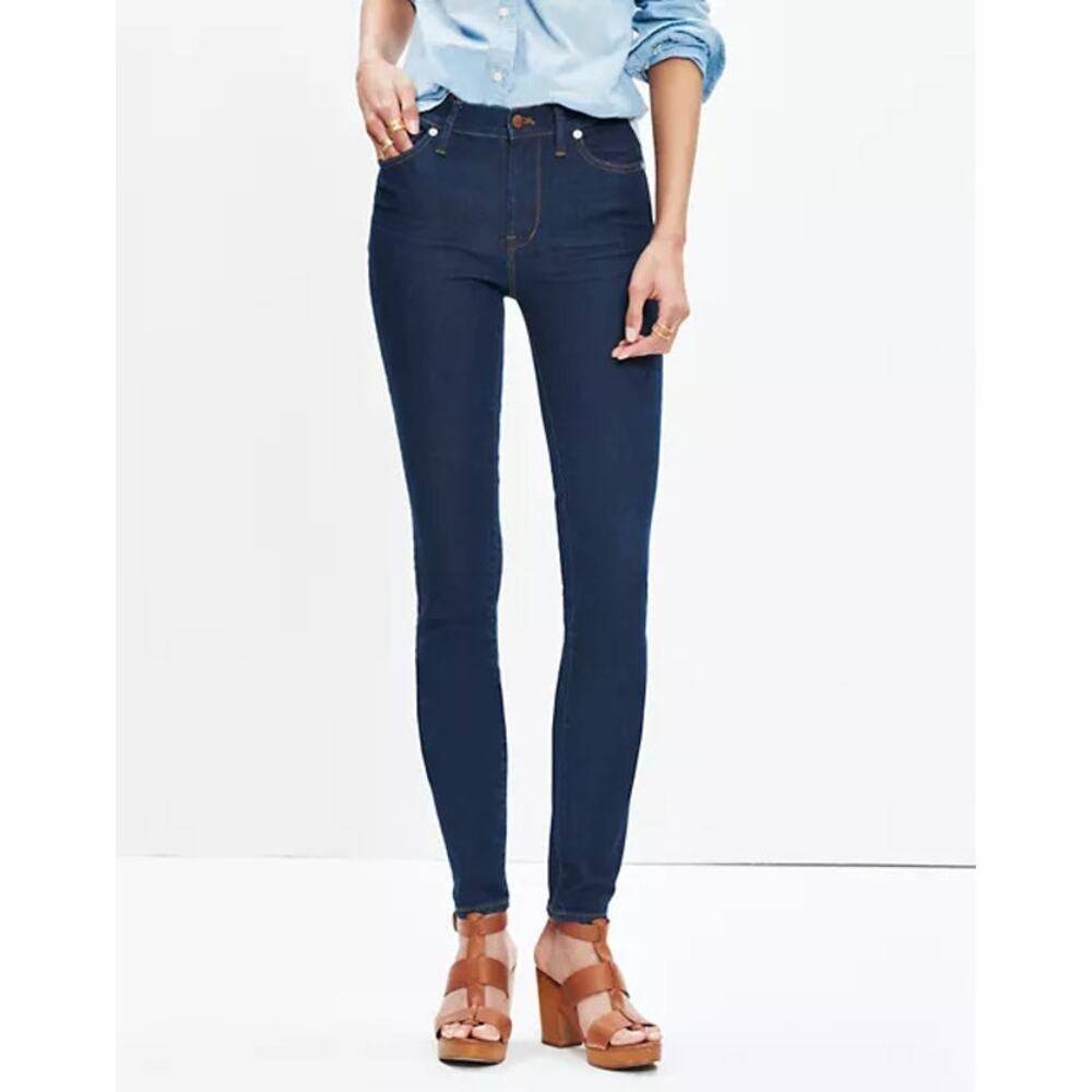 Madewell High Riser Skinny Jeans Davis Wash Size 29